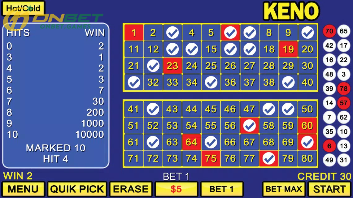 Những kiến thức cơ bản về trò chơi xổ số Keno Vietlott